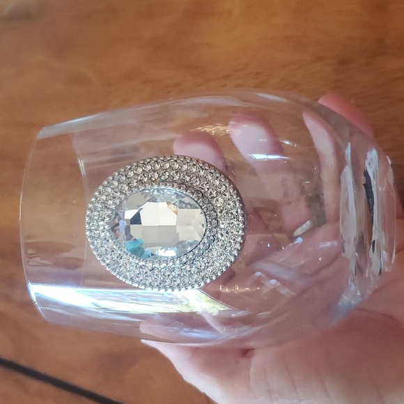 New Fig & Fern Glass with Rhinestone Bling - Picture 2 of 3